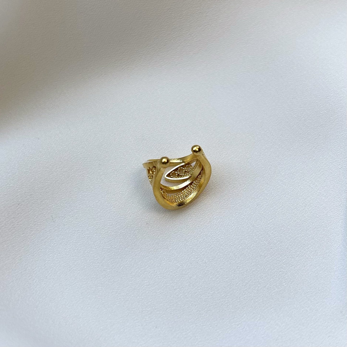 Orchid Silver Earcuff (Gold Plated)