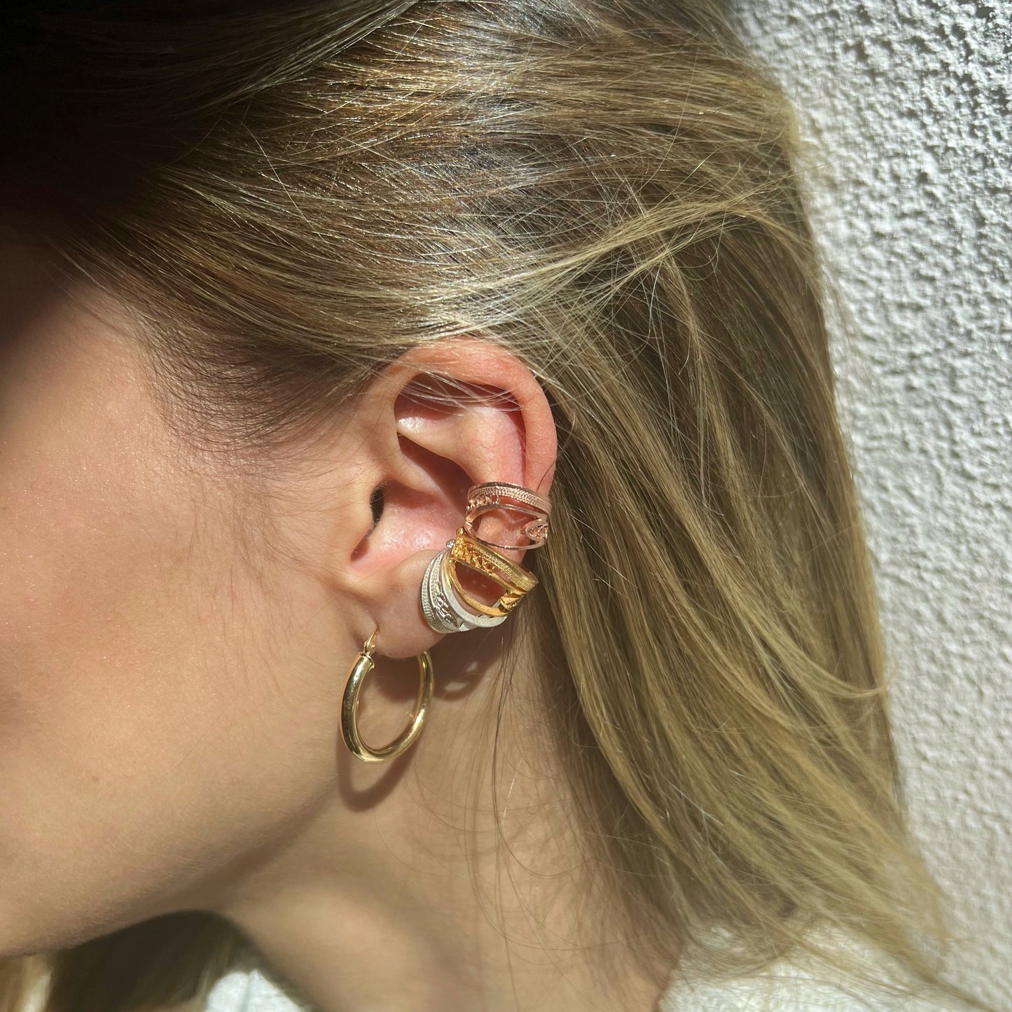 Orchid Silver Earcuff (Gold Plated)