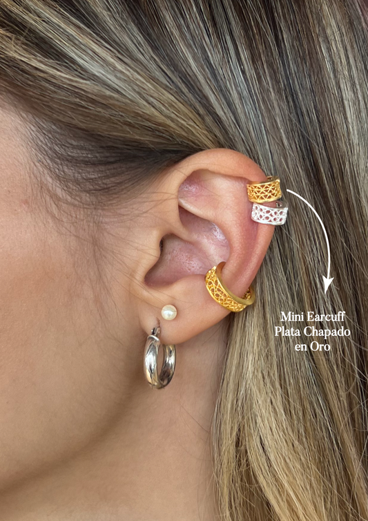 Silver Mini Earcuff (Gold Plated)